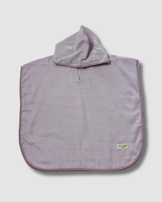 Organic Muslin Poncho - Lilac