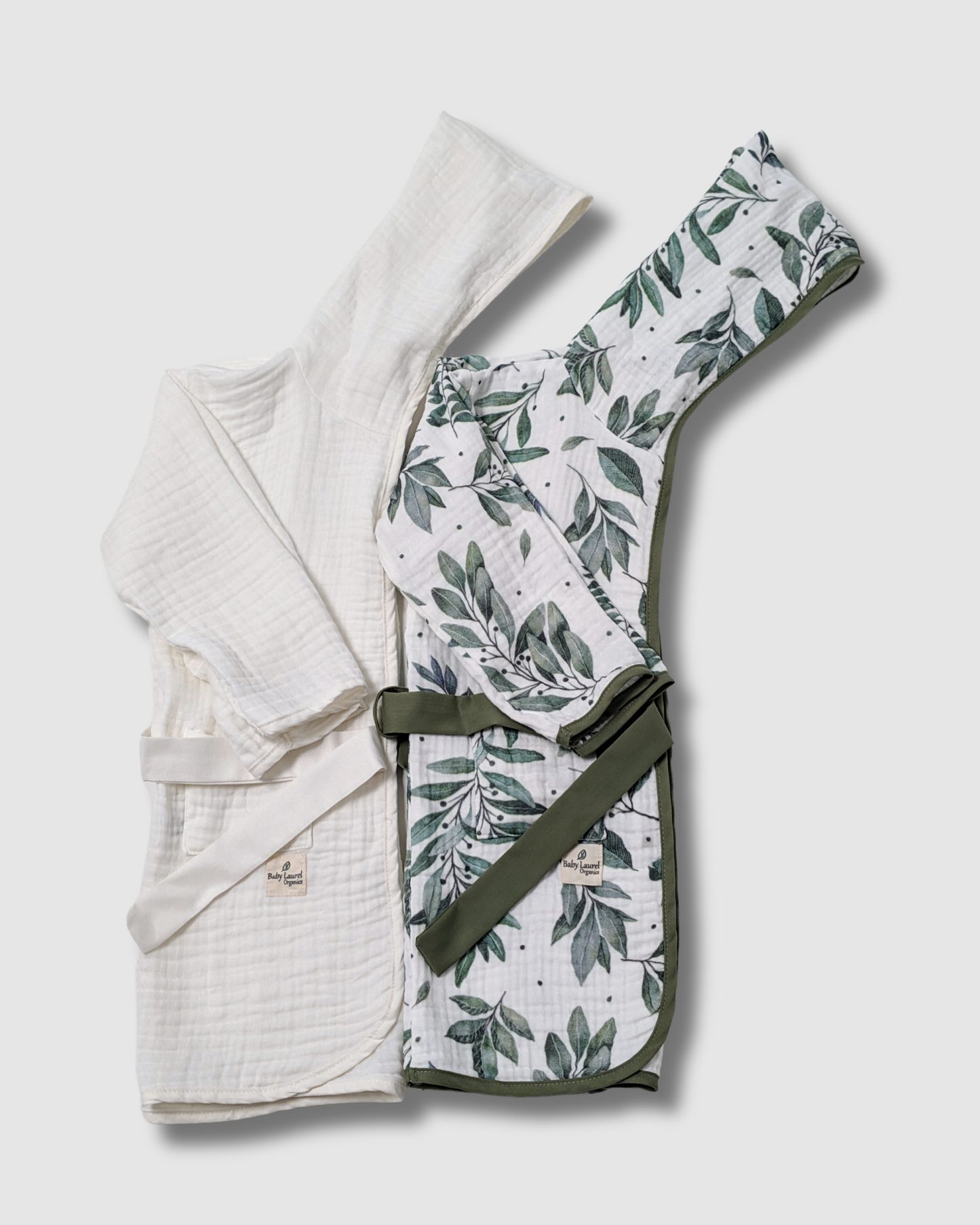 Organic Muslin Bathrobe - Ecru