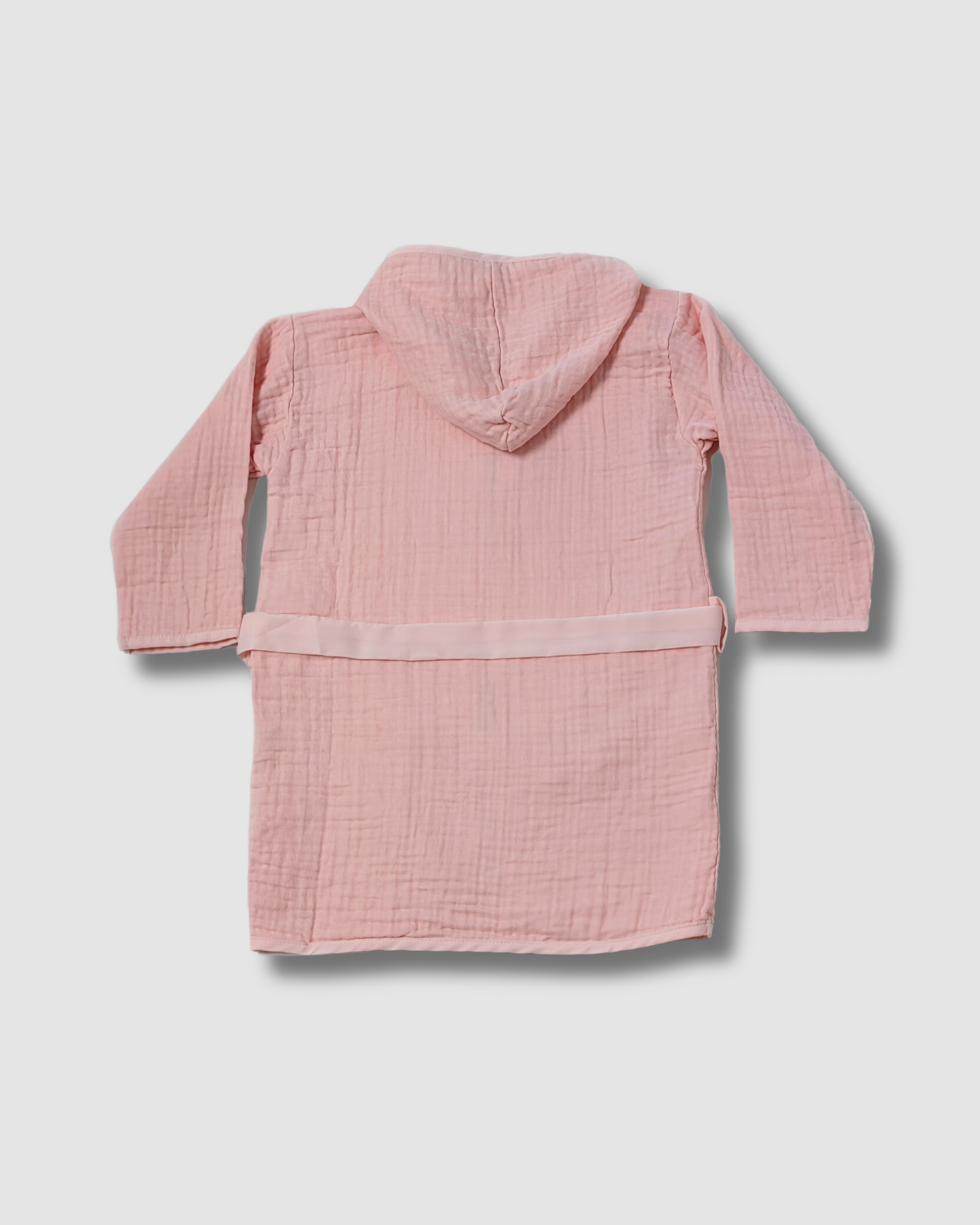 Organic Muslin Bathrobe - Pink Soft