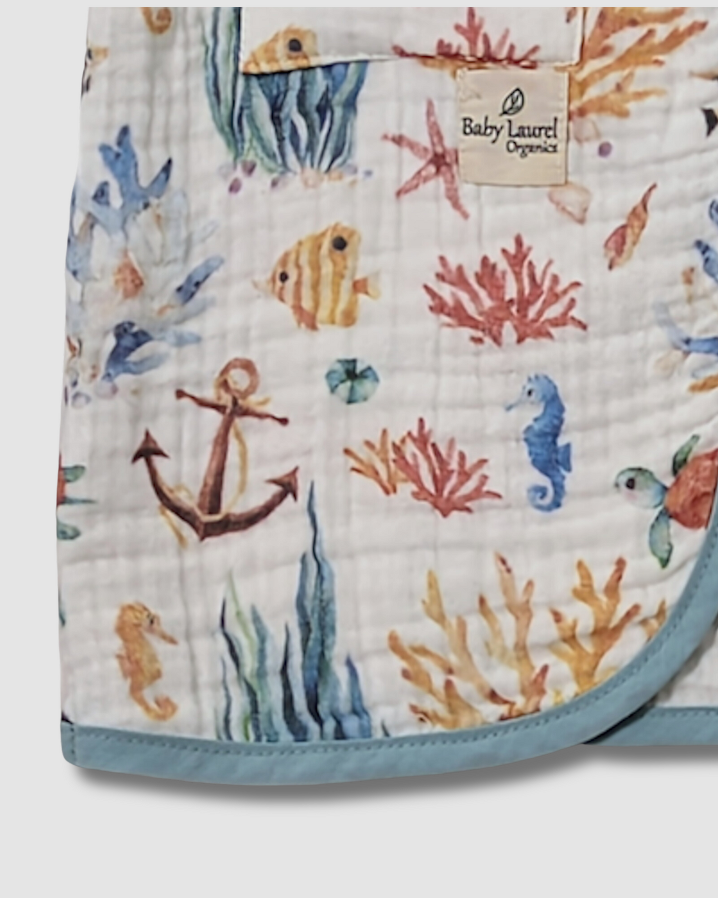 Organic Muslin Bathrobe - Under The Sea